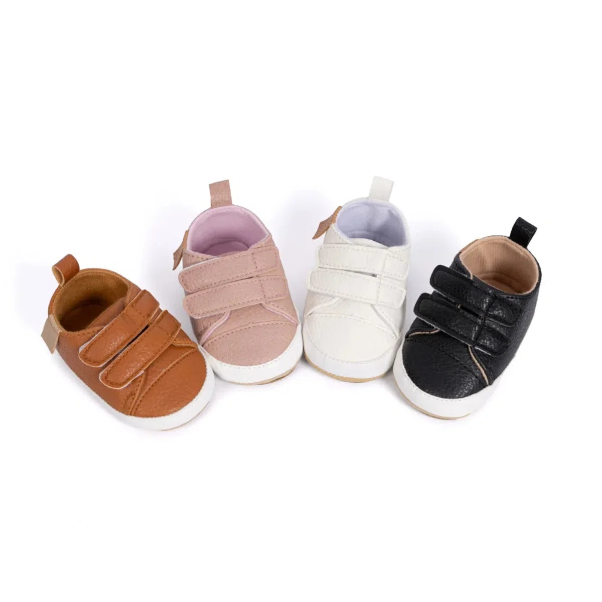 Baby Boys Girls Shoes High-Top Ankle Sneakers Toddler Soft Rubber Sole Infant Crib Shoes 0-18 Months