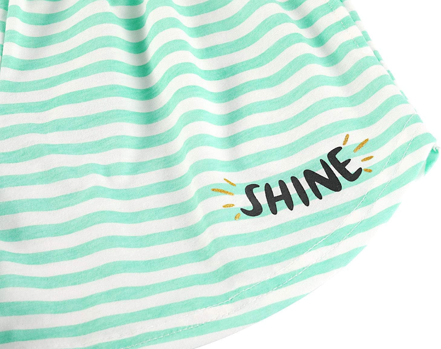 Girls Tank Top Pajamas – Size 6 8 10 12 14 16 18 Summer Shorts Stripe PJS Set Big Kids Clothes for Tween/Teens