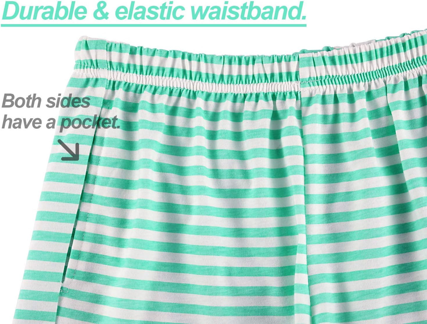 Girls Tank Top Pajamas – Size 6 8 10 12 14 16 18 Summer Shorts Stripe PJS Set Big Kids Clothes for Tween/Teens
