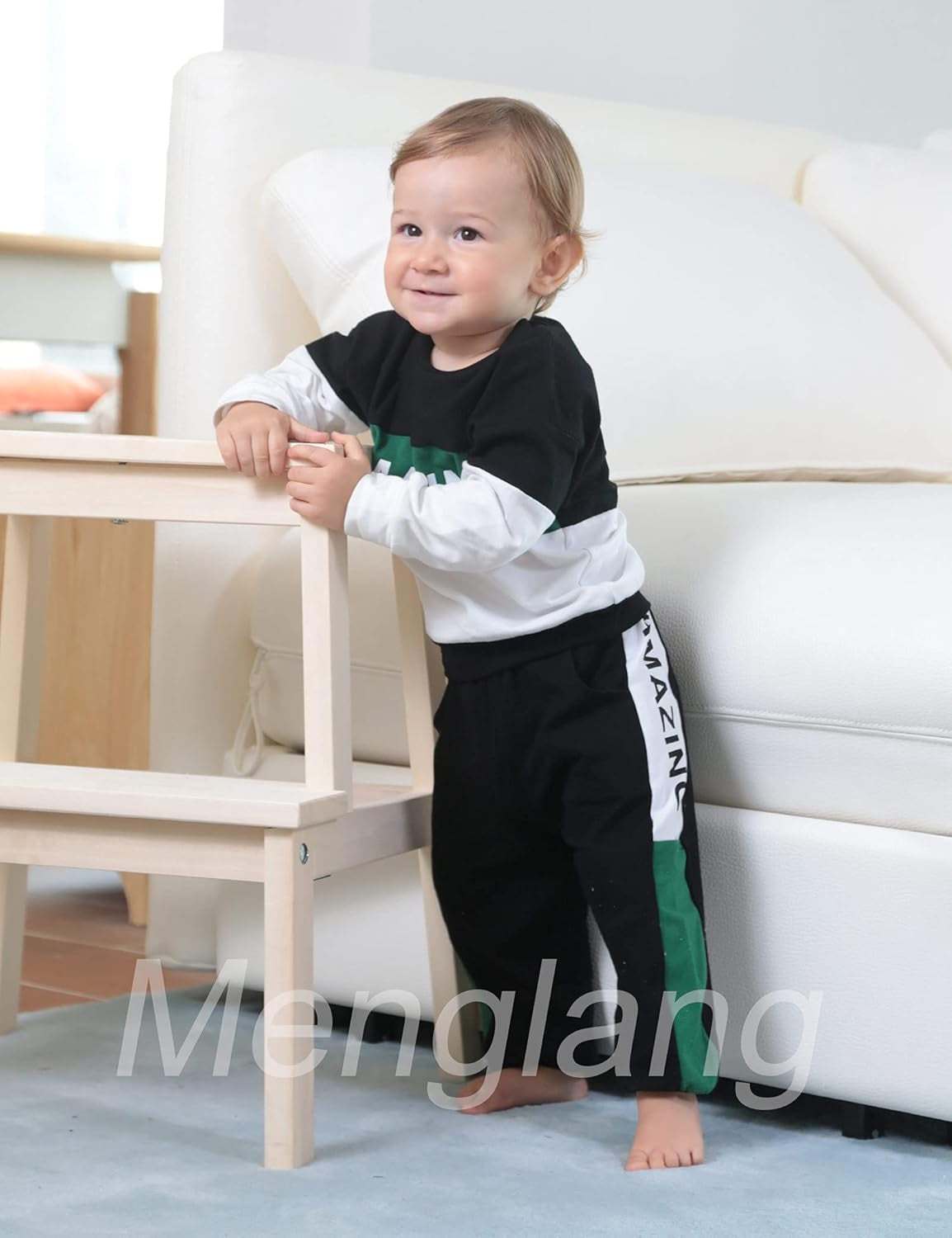 Toddler Boy Clothes Letter Long Sleeve Tops Sweatshirt Pants Toddler Outfits for Boys Fall Clothes 18M-6T