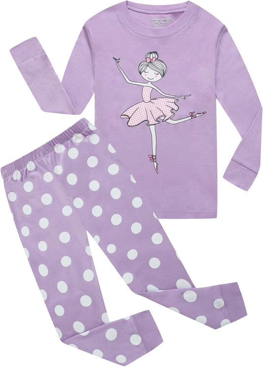 Kids & Toddler Girls Boys Pajamas 2 Piece Pjs Set 100% Cotton Sleepwear