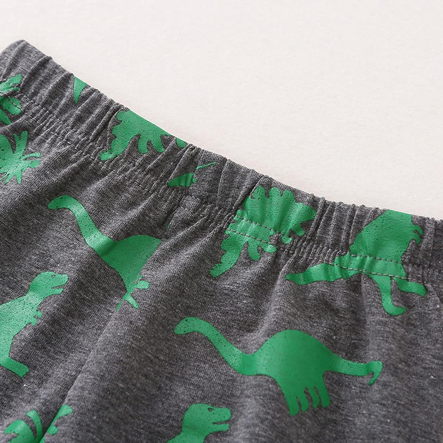 Kids Clothes Set,1-8Years Old Kids Boys Girls Long Sleeve Dinosaur Printed Top and Pants Set Outfit (Dark Gray-02#, 3-4 Years)
