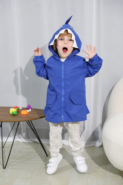 Toddler Baby Boy Girl Duck Raincoat Cute Cartoon Hoodie Zipper Coat Outfit