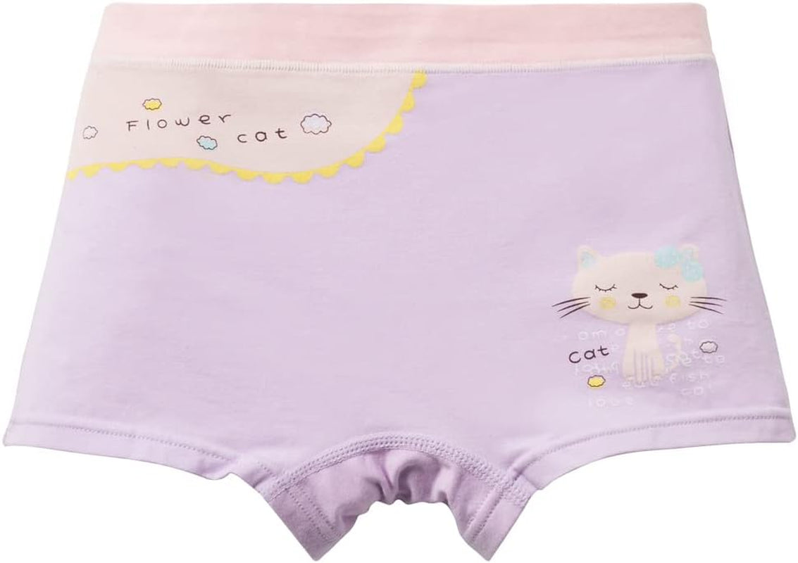 Little Girls Cotton Boy Shorts Toddler Panties Baby Princess Underwear (Pack of 5)