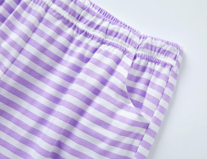 Pajamas for Girls Size 6-16 Pants & Long Sleeve Jammies Glitter Heart & Stripe Tween/Teens Fall Cloths Set