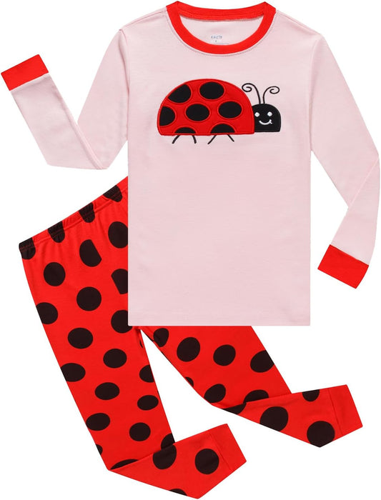 Girls Pajamas Set Kids Long Sleeve Pjs Cotton Jammies