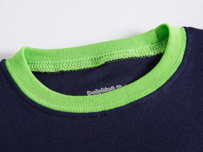 Boy Pajamas Long Sleeve Cotton Kids Clothes Toddler Boys Sleepwear