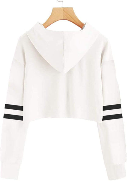 Kids 2 Piece Outfits Girls Crop Tops Hoodies Long Sleeve Fashion Sweatshirts and Sweatpants