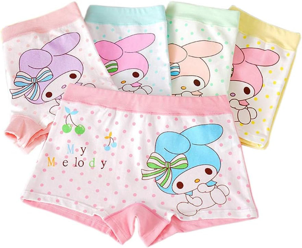Little Girls Cotton Boy Shorts Toddler Panties Baby Princess Underwear (Pack of 5)