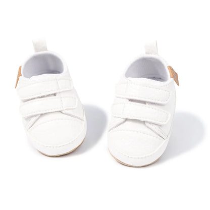 Baby Boys Girls Shoes High-Top Ankle Sneakers Toddler Soft Rubber Sole Infant Crib Shoes 0-18 Months