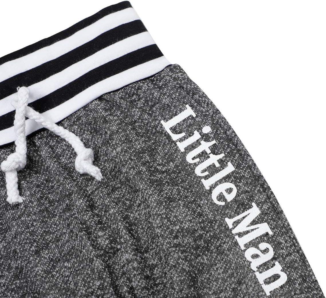 Newborn Baby Boy Clothes New to the Crew Letter Print Romper+ Pants+Hat 3PCS Outfit