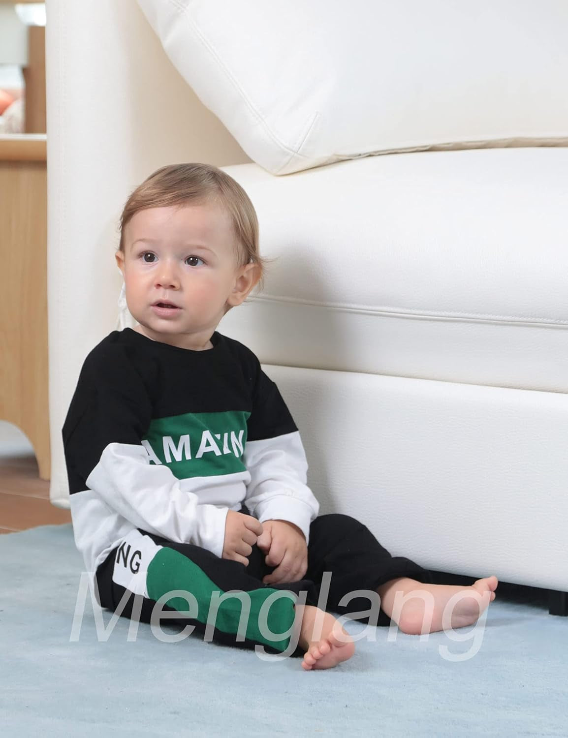 Toddler Boy Clothes Letter Long Sleeve Tops Sweatshirt Pants Toddler Outfits for Boys Fall Clothes 18M-6T