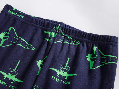 Boy Pajamas Long Sleeve Cotton Kids Clothes Toddler Boys Sleepwear