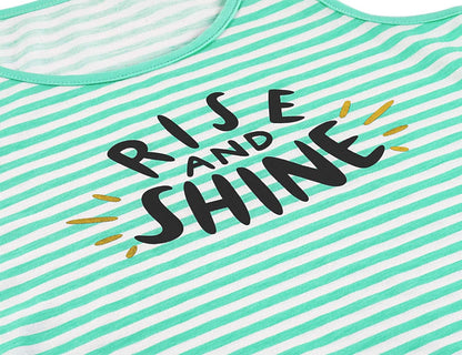 Girls Tank Top Pajamas – Size 6 8 10 12 14 16 18 Summer Shorts Stripe PJS Set Big Kids Clothes for Tween/Teens