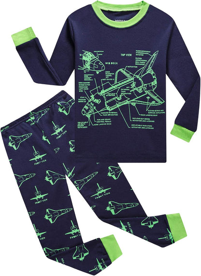 Boy Pajamas Long Sleeve Cotton Kids Clothes Toddler Boys Sleepwear
