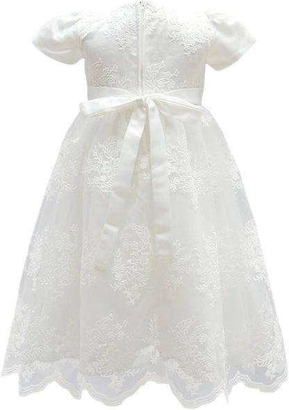 Baby Girls Flower Christening Baptism Dress Formal Party Special Occasion Dresses for Toddler