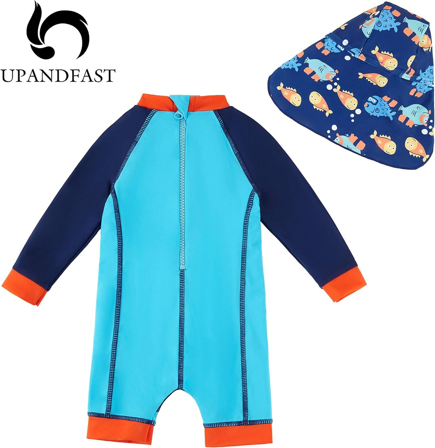 Baby/Toddler Swimsuit Sunsuit UPF 50+ Infant One Piece Bathing Suit with Sun Hat