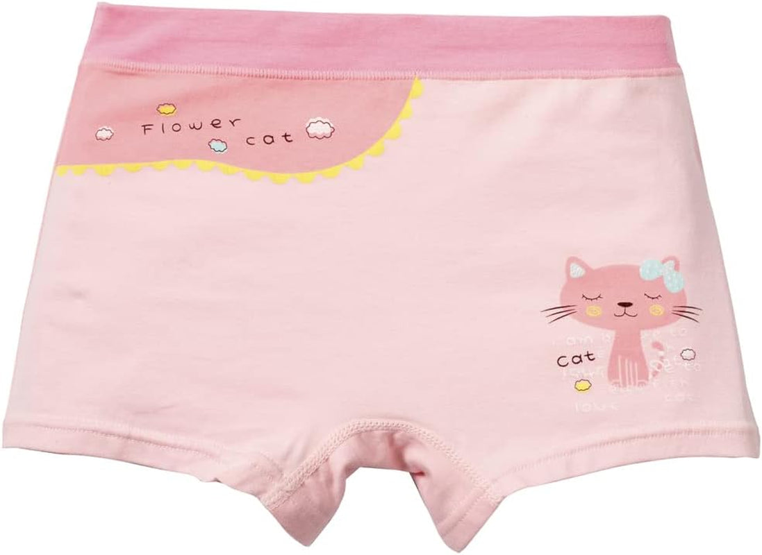 Little Girls Cotton Boy Shorts Toddler Panties Baby Princess Underwear (Pack of 5)