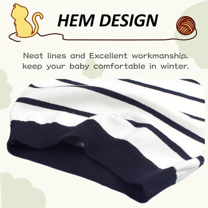 Toddler Baby Cable Knit Sweater for Boys Long Sleeve Crewneck Striped Cotton Pullover Sweatshirt Fall Winter 1-5T