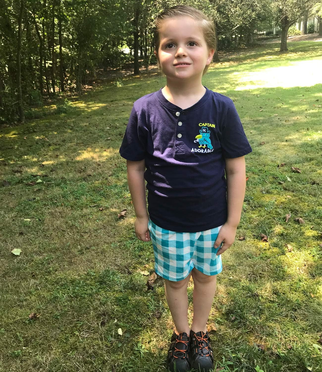 Toddler Boys Cotton Clothing Sets Short Sleeve Tee and Shorts