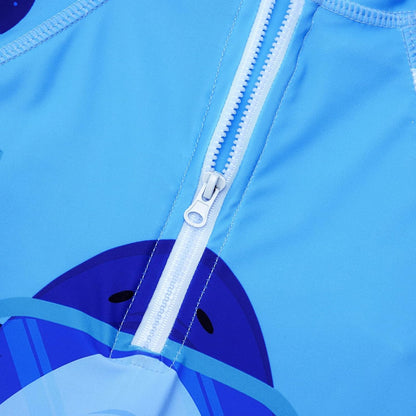 Baby Boys Swimsuit Summer Beach Rash Guard Swimwear One Piece Sunsuit with Sun Hat 3-24 Months